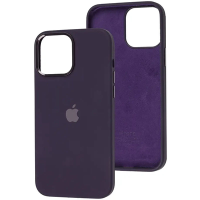 Чохол Silicone Case Metal для Iphone 13 Фіолетовий / Elderberry 80591