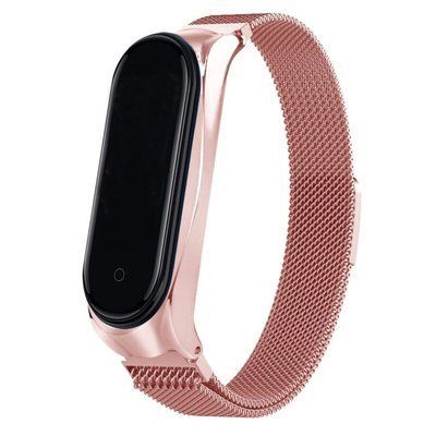 Ремешок Milanese Loop для Xiaomi Mi Band 3/4 Rose gold 45954