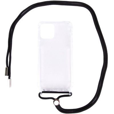 Чохол Crossbody Transparent зі шнурком для Iphone 11 Pro Чорний 57199