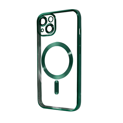 Чехол Xrome MagSafe для Iphone 14 Прозрачный / Green 69779