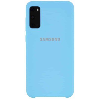Чохол Silicone Case для Samsung Galaxy S20 Бірюзовий / Light blue 40142