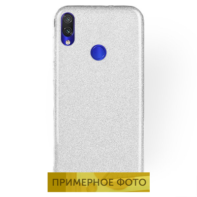 Чехол с блестками Shine для Xiaomi Redmi Note 8 Серебряный 66756