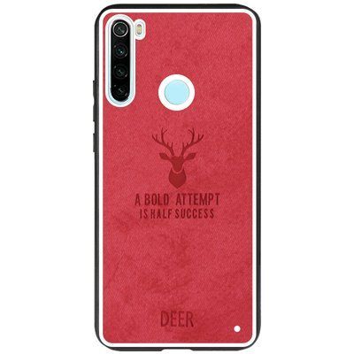 Чохол Textile Deer для Xiaomi Redmi Note 8 Червоний 45795