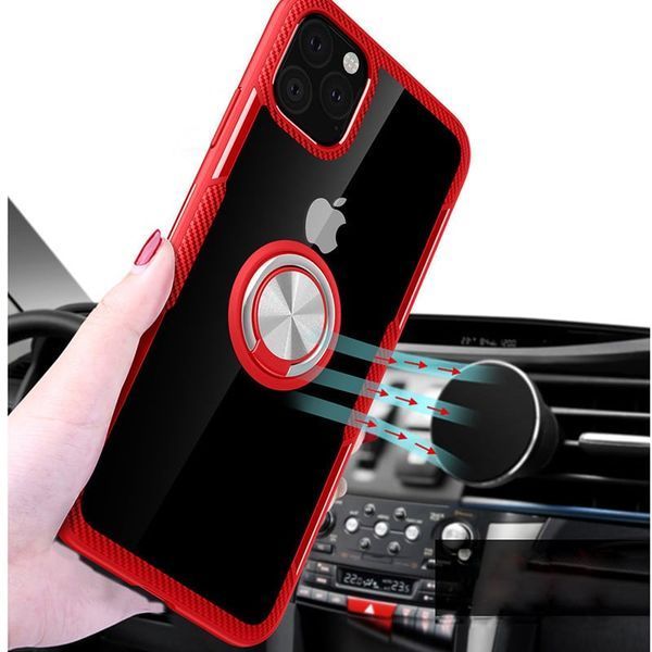 Чохол Din Crystal Magnet Ring для Iphone 11 Темно-синій 37469