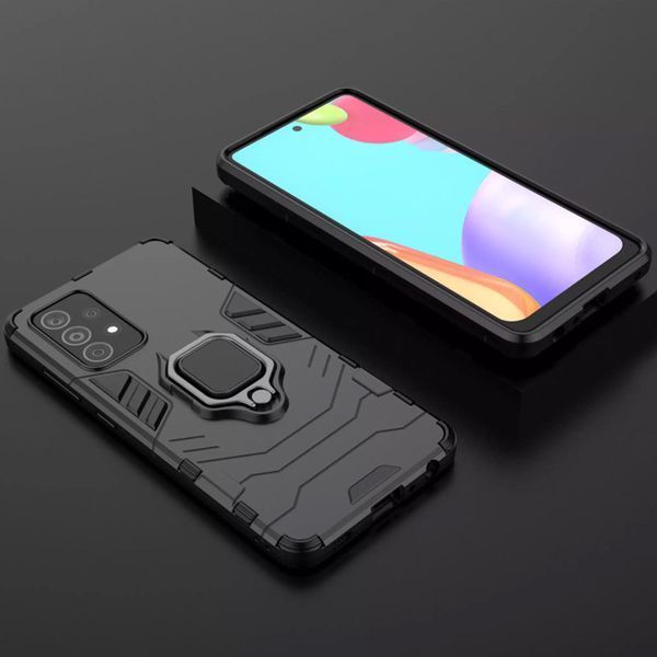 Протиударний чохол Transforme Ring для Samsung Galaxy A52 / A52s Чорний / Soul Black 55487