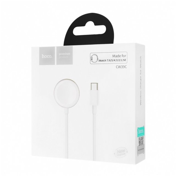 Зарядка для Apple Watch Hoco CW39 iWatch Type-C White 69272