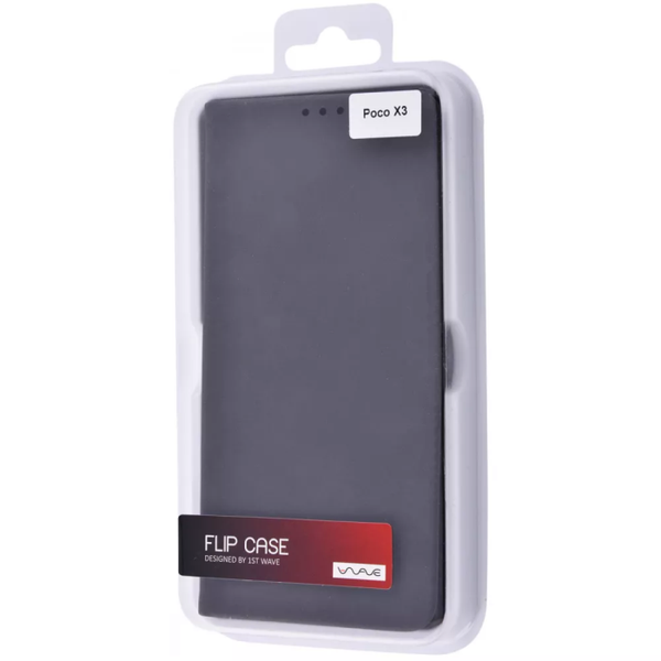 Чохол-книжка WAVE Flip для Xiaomi Poco X3 / Poco X3 Pro Black 61369