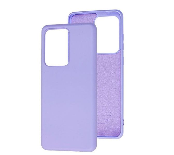 Чехол Silicone WAVE Full для Samsung Galaxy S21 Ultra Light purple 53537