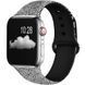 Ремінець Silicone для Apple Watch 42/44/45/49 mm Чорно-білі візерунки 50630 1