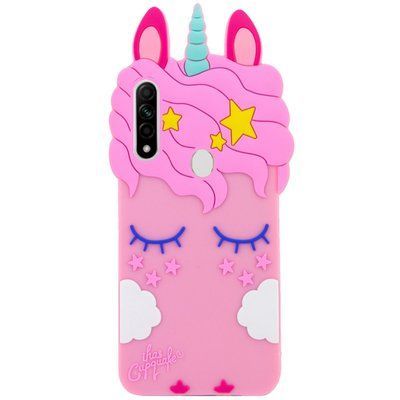 Чехол 3D Единорог для Oppo A31 Розовый 42767