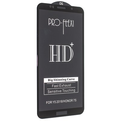 Захисне скло PRO-FLEXI HD+ для Huawei Y5P / Y5 / Y5 Prime 2018 / Honor 7A Black 50183