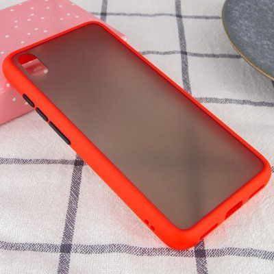 Чохол Soft-touch with Color Buttons для Xiaomi Redmi 7A Червоний 45524