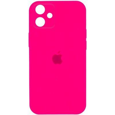 Чохол Silicone Case Square для Iphone 11 Рожевий/Barbie pink 85692