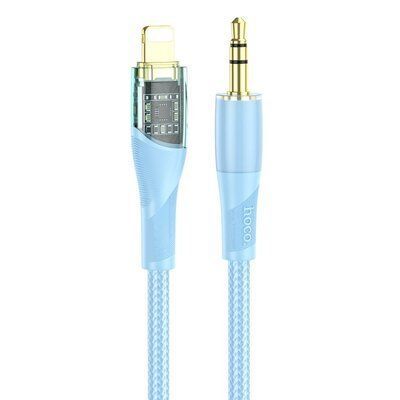 Кабель HOCO UPA25 AUX to Lightning Control 1м Blue 83846