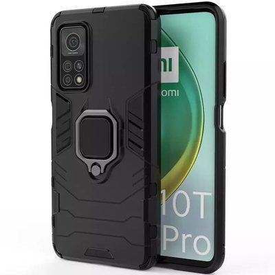 Протиударний чохол Transforme Ring для Xiaomi Mi 10T / Mi 10T Pro Чорний / Soul Black 55388