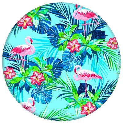 Держатель для телефона PopSockets Glass Фламинго / Зеленый 55184