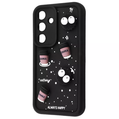 Чехол Pretty Things для Samsung Galaxy S24 FE Black/Coffee