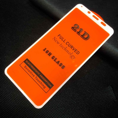 Защитное стекло 21D Full для Xiaomi Redmi 6 / 6A White 37755