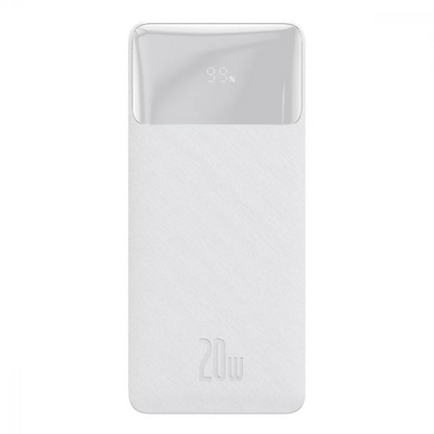 Внешний аккумулятор Baseus Bipow Overseas 20W 20000mAh White 83066