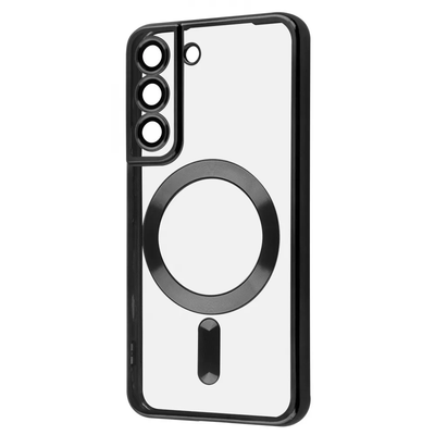 Чехол WAVE Metal Color MagSafe для Samsung Galaxy S22 Прозрачный / Black 81680