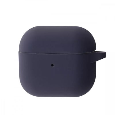 Чехол Silicone New с карабином для Apple Airpods 3 Dark gray 60813