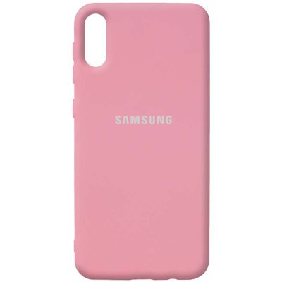 Чохол Silicone Cover для Samsung Galaxy A02 Рожевий / Pink 54675