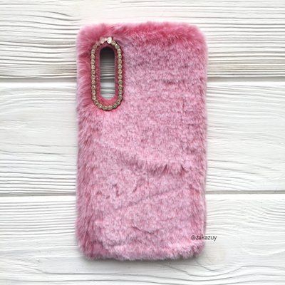 Чехол с меха Пушистик для Samsung Galaxy A7 2018 A750 Pink 33054
