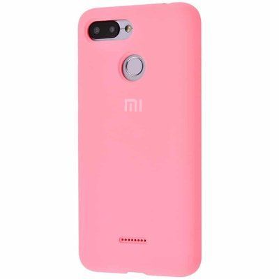 Чехол Silicone Cover для Xiaomi Redmi 6 / 6A Light pink 38338