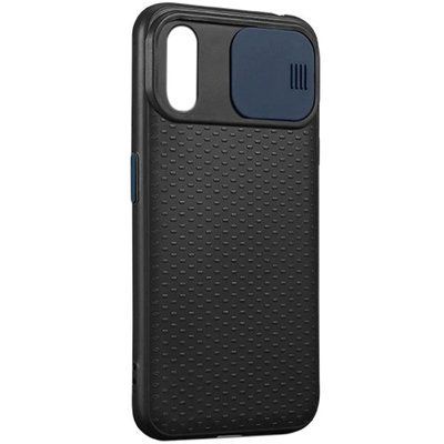 Чохол Camsh Black для Samsung Galaxy A50/A30s Чорний / Синій 44559