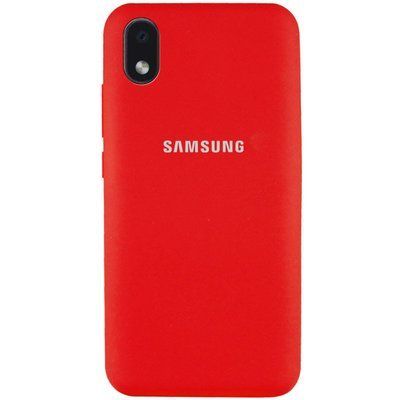 Чехол Silicone Cover для Samsung Galaxy A01 Core / M01 Core Красный / Red 53377