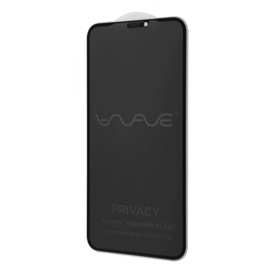 Захисне скло Антишпигун 9H WAVE Privacy для Iphone 11 / XR Black 80742