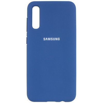 Чохол Silicone Cover для Samsung Galaxy A50/A30s Синій / Navy Blue 38084