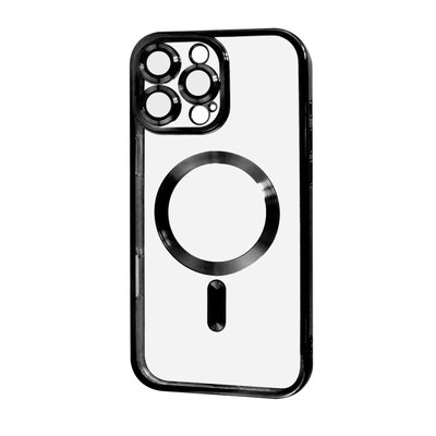 Чохол Xrome MagSafe для Iphone 16 Pro Прозорий / Black