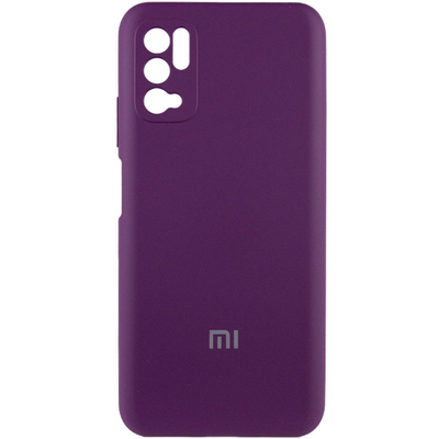 Чохол Silicone Cover Camera для Xiaomi Redmi Note 10 5G / Poco M3 Pro Фіолетовий / Grape 66908