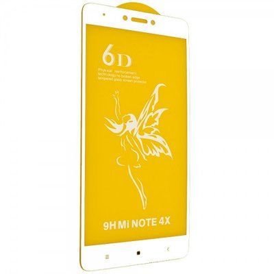 Захисне скло 6D Premium для Xiaomi Redmi Note 4 / 4x Snapdragon White 50333