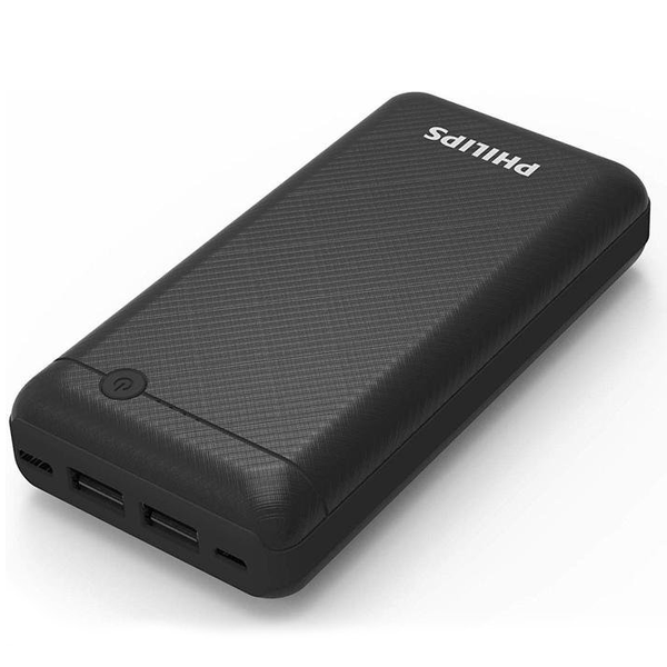 Внешний аккумулятор PHILIPS High Capacity 20000mAh Black 66405