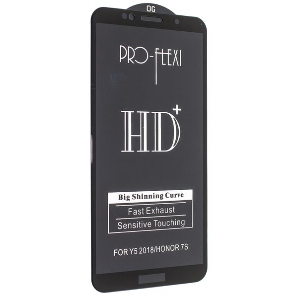 Защитное стекло PRO-FLEXI HD+ для Huawei Y5P / Y5 / Y5 Prime 2018 / Honor 7A Black 50183