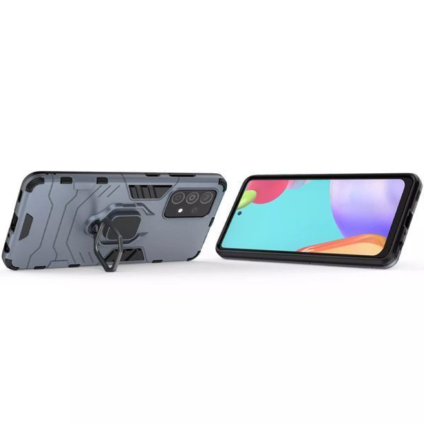 Протиударний чохол Transforme Ring для Samsung Galaxy A52 / A52s Сірий / Metal slate 55488