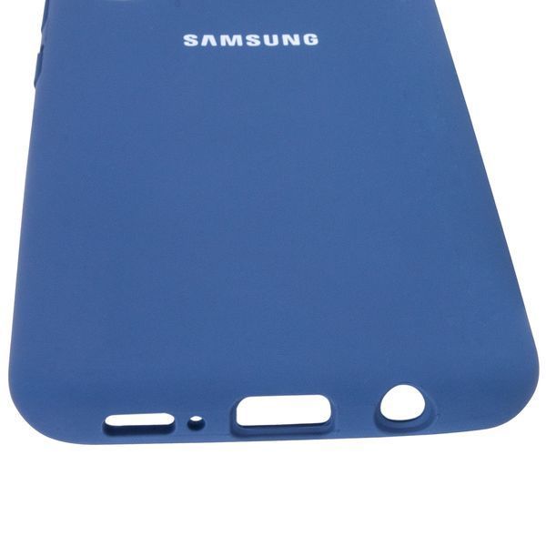 Чехол Silicone Cover для Samsung Galaxy A50 / A30s Синий / Navy Blue 38084