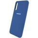 Чехол Silicone Cover для Samsung Galaxy A50 / A30s Синий / Navy Blue 38084 3