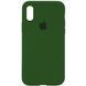 Чехол Silicone Case 360 для Iphone X / XS Зеленый / Dark Olive 53298