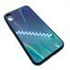 Чехол TPU+Glass Gradient для Iphone X / XS Фиолетовый / Зеленый 344109