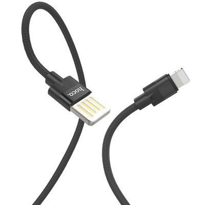 Кабель Hoco U55 USB to Lightning 1.2м Black 83595
