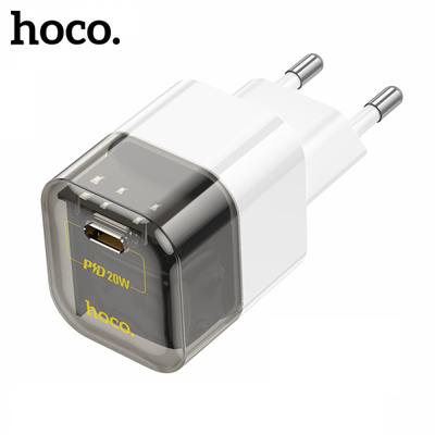 Мережевий зарядний пристрій HOCO C125A PD20W 1Type-C Black/White 85117