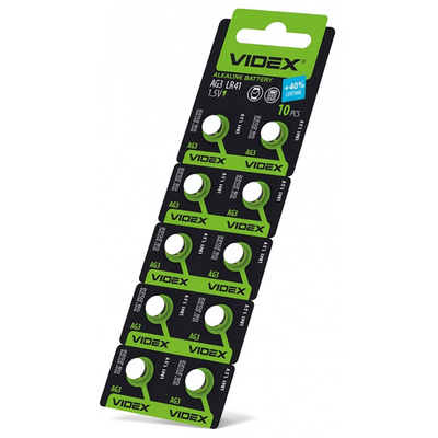 Батарейка VIDEX AG3 lr41 1шт 84048