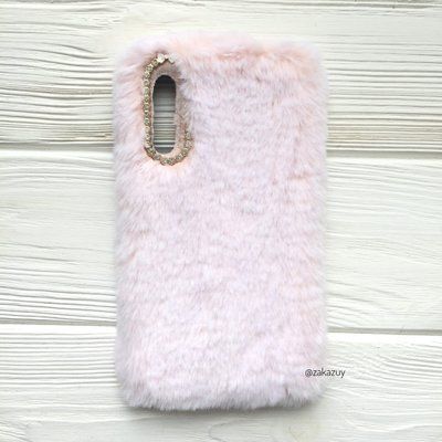 Чехол с меха Пушистик для Samsung Galaxy A7 2018 A750 Light Pink 33055