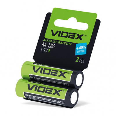 Батарейка VIDEX LR06 АА 1.5 V 1 шт Black 65953