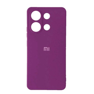 Чехол Silicone Case 360 с защитой камеры для Xiaomi Redmi Note 13 Grape