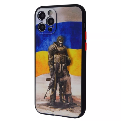 Чохол патріотичний WAVE Ukraine Shadow Matte для iPhone 13 Pro Protector of children 65297