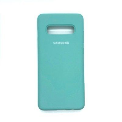 Чехол Silicone Cover для Samsung G973 Galaxy S10 Light Blue 34283